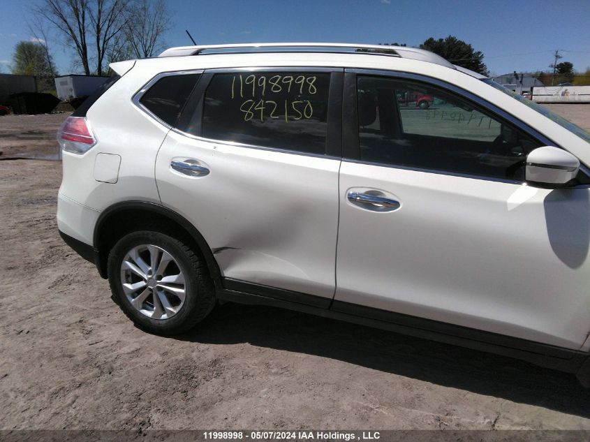 2016 Nissan Rogue VIN: 5N1AT2MV6GC842150 Lot: 11998998