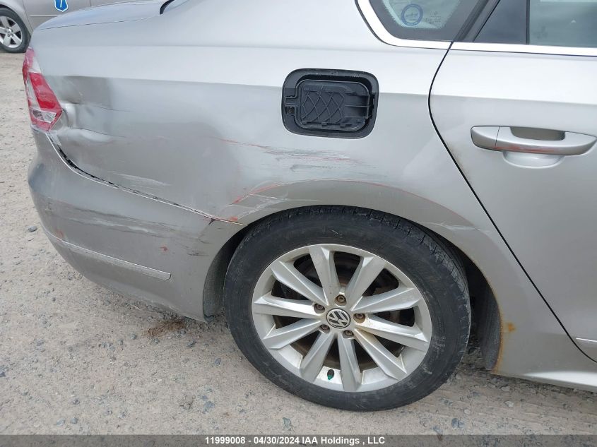 2012 Volkswagen Passat VIN: 1VWCN7A34CC097803 Lot: 11999008
