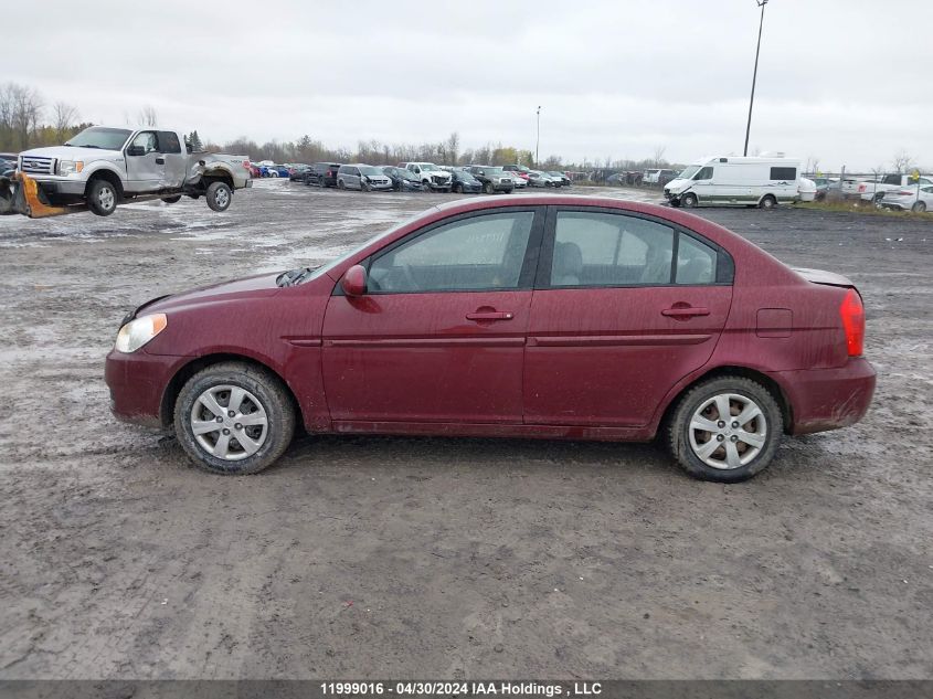 2009 Hyundai Accent Gls VIN: KMHCN45C69U384313 Lot: 11999016