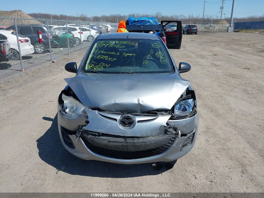 2014 Mazda Mazda2 Sport VIN: JM1DE1KY1E0189647 Lot: 11999060