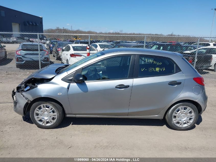 2014 Mazda Mazda2 Sport VIN: JM1DE1KY1E0189647 Lot: 11999060