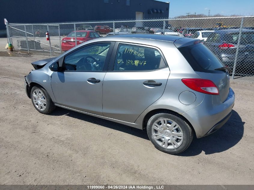 2014 Mazda Mazda2 Sport VIN: JM1DE1KY1E0189647 Lot: 11999060