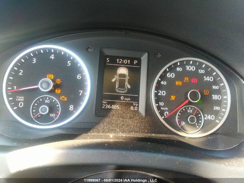 2012 Volkswagen Tiguan VIN: WVGBV7AX4CW520634 Lot: 11999067