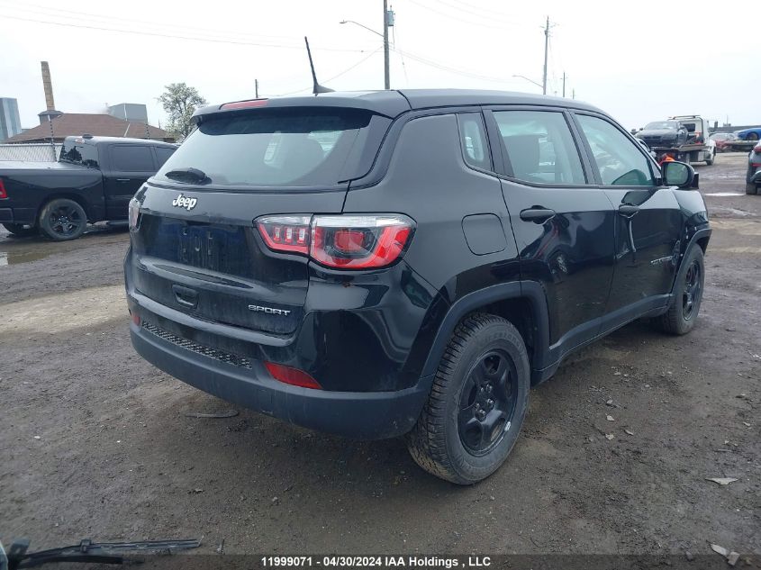 2019 Jeep Compass Sport VIN: 3C4NJCAB8KT762535 Lot: 11999071