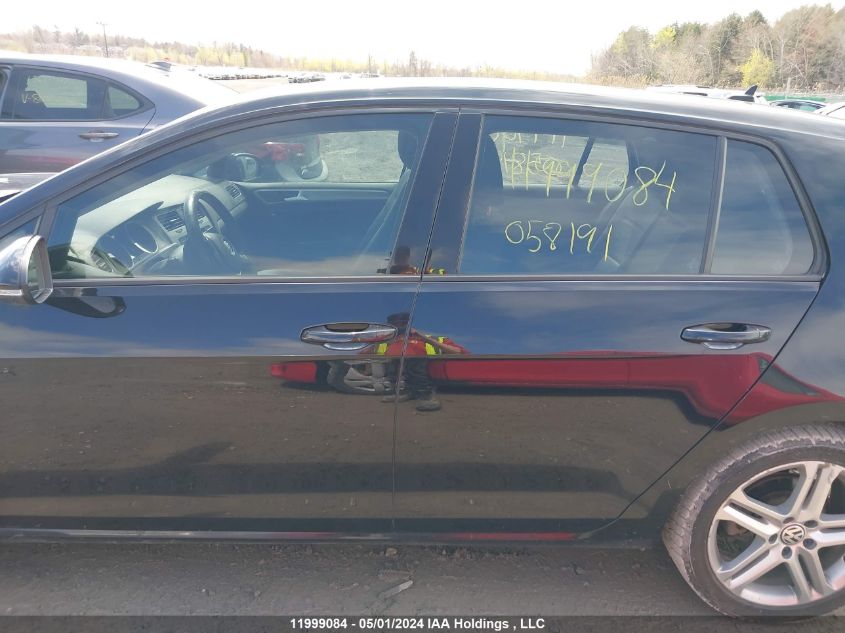 2016 Volkswagen Golf VIN: 3VW217AU7GM058191 Lot: 11999084