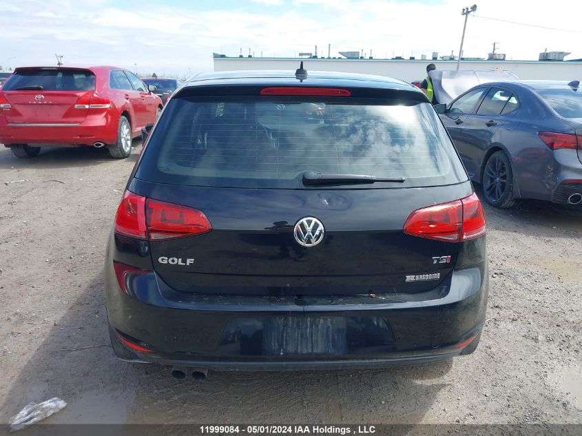 2016 Volkswagen Golf VIN: 3VW217AU7GM058191 Lot: 11999084