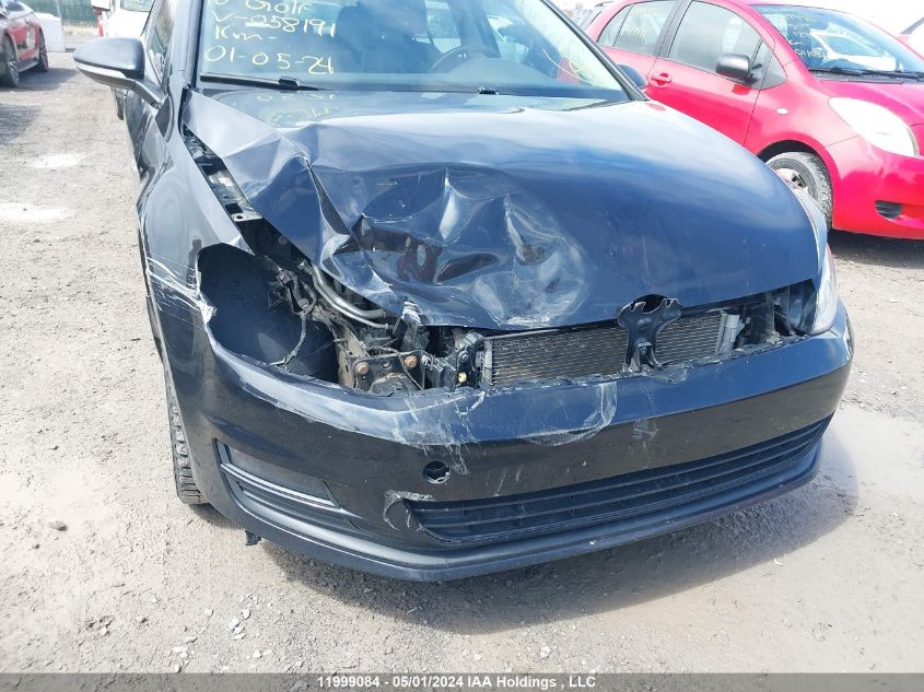 2016 Volkswagen Golf VIN: 3VW217AU7GM058191 Lot: 11999084