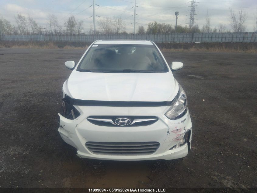 2013 Hyundai Accent Gls/Se VIN: KMHCU4AE6DU381446 Lot: 11999094