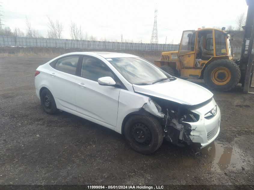 2013 Hyundai Accent Gls/Se VIN: KMHCU4AE6DU381446 Lot: 11999094