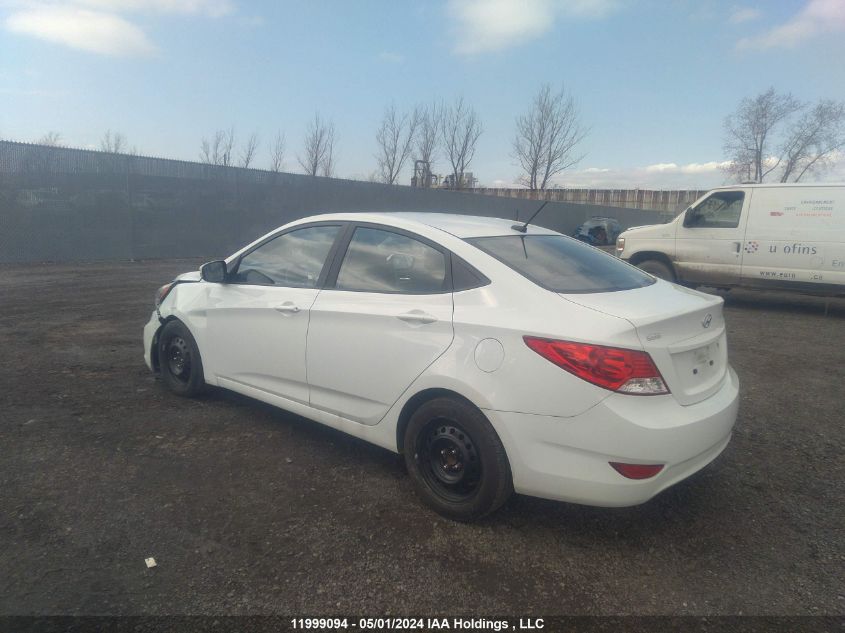 2013 Hyundai Accent Gls/Se VIN: KMHCU4AE6DU381446 Lot: 11999094