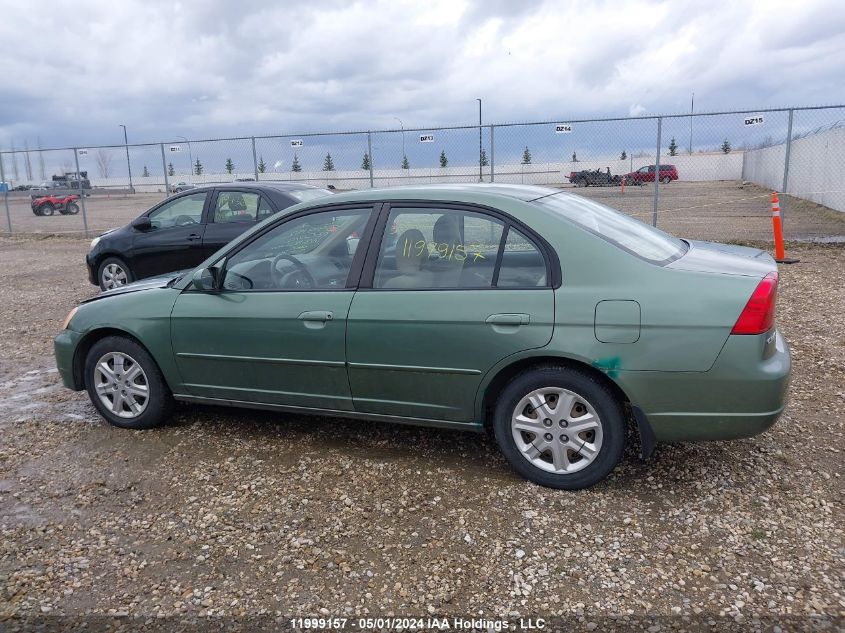 2003 Honda Civic Sdn VIN: 2HGES166X3H919152 Lot: 11999157