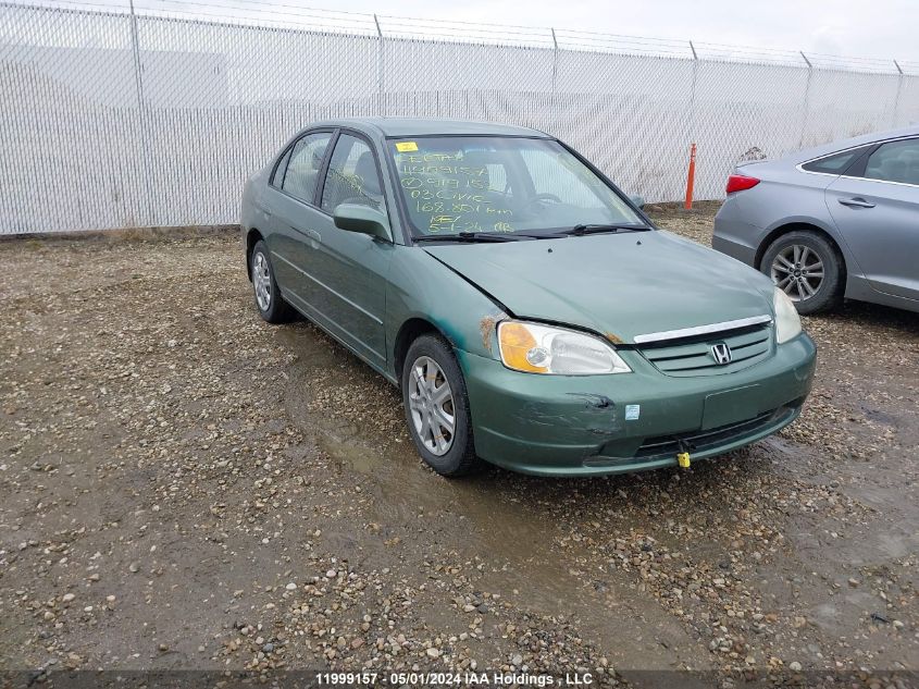 2003 Honda Civic Sdn VIN: 2HGES166X3H919152 Lot: 11999157