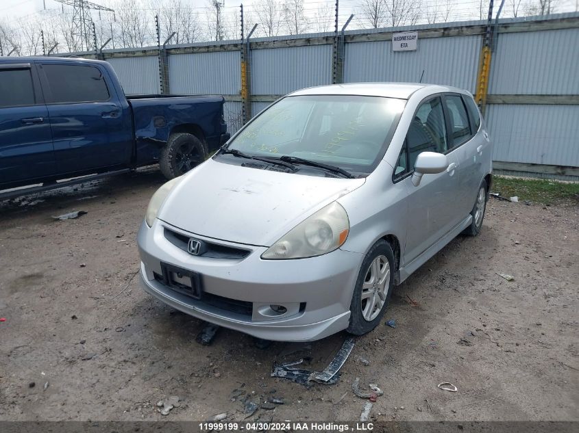 2007 Honda Fit VIN: JHMGD38647S803064 Lot: 11999199