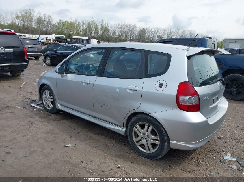 2007 Honda Fit VIN: JHMGD38647S803064 Lot: 11999199