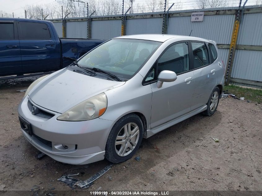 2007 Honda Fit VIN: JHMGD38647S803064 Lot: 11999199