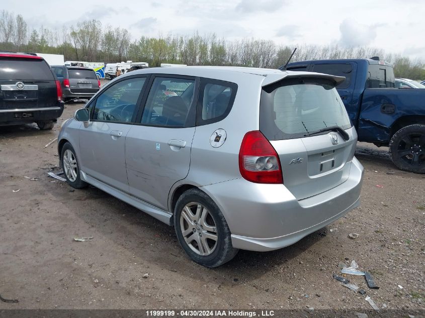 2007 Honda Fit VIN: JHMGD38647S803064 Lot: 11999199