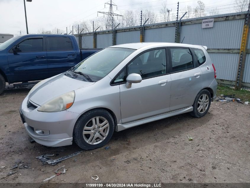 2007 Honda Fit VIN: JHMGD38647S803064 Lot: 11999199