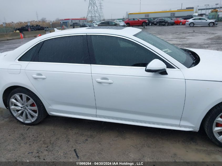 2018 Audi A4 Sedan VIN: WAUANAF45JN007906 Lot: 11999264