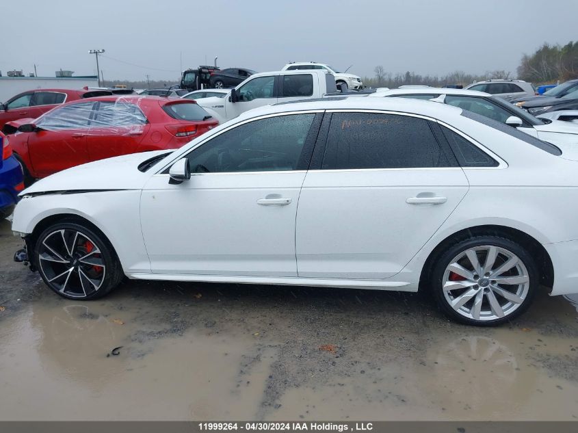 2018 Audi A4 Sedan VIN: WAUANAF45JN007906 Lot: 11999264