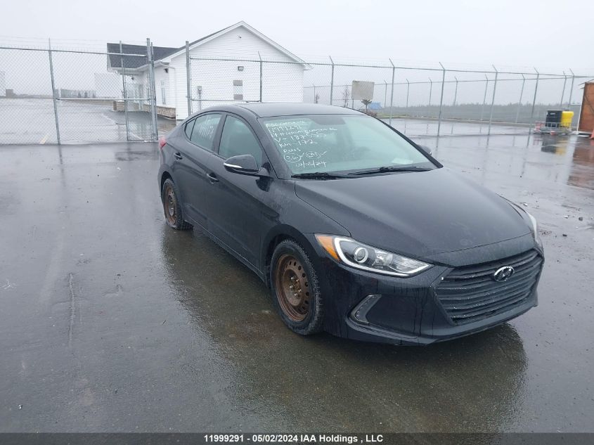 2017 Hyundai Elantra Gl VIN: KMHD84LFXHU187555 Lot: 11999291