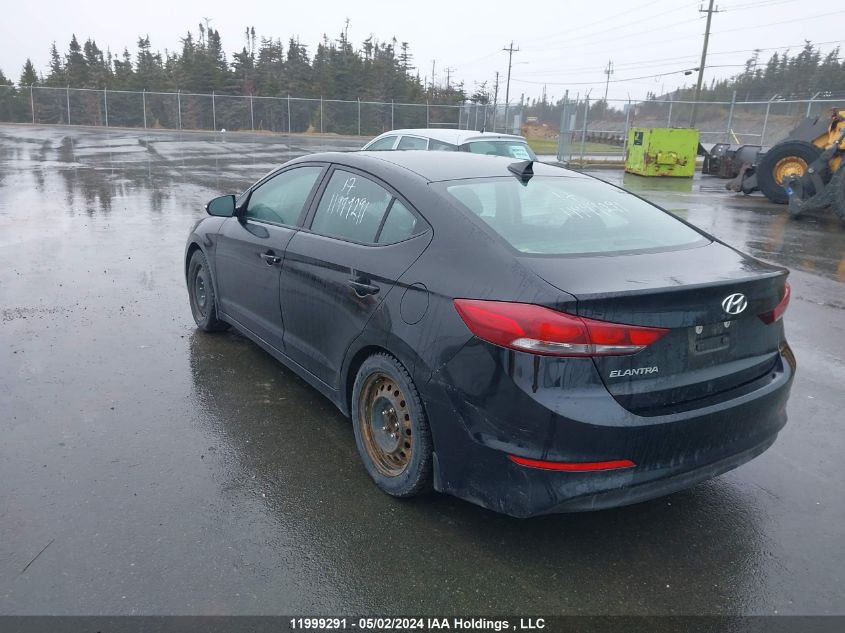 2017 Hyundai Elantra Gl VIN: KMHD84LFXHU187555 Lot: 11999291