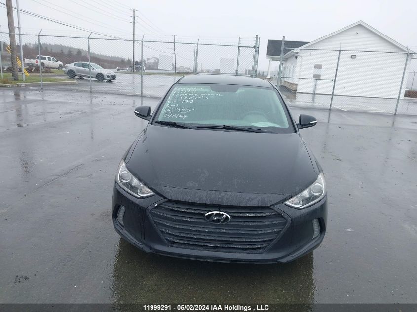 2017 Hyundai Elantra Gl VIN: KMHD84LFXHU187555 Lot: 11999291