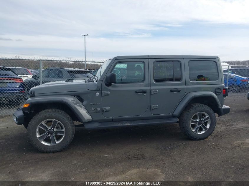 2022 Jeep Wrangler Unlimited Sahara VIN: 1C4HJXEN3NW161797 Lot: 11999305