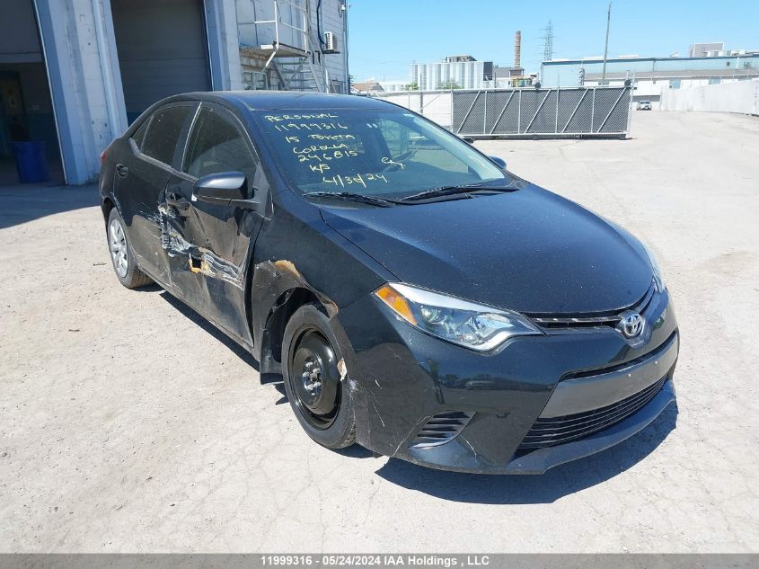 2015 Toyota Corolla L/Le/Le Pls/Prm/S/S Pls VIN: 2T1BURHE1FC246815 Lot: 11999316