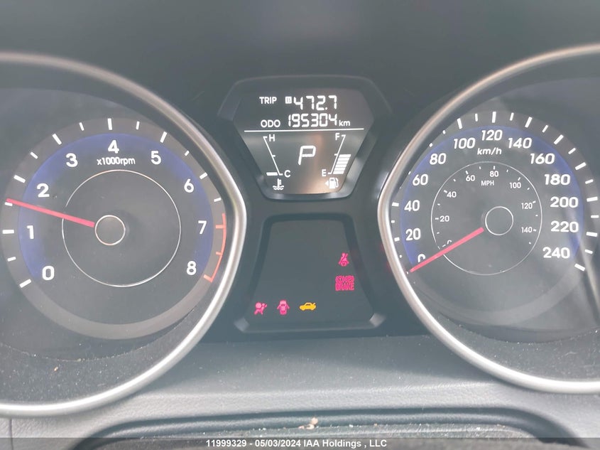 2012 Hyundai Elantra Gls VIN: 5NPDH4AE1CH107853 Lot: 11999329