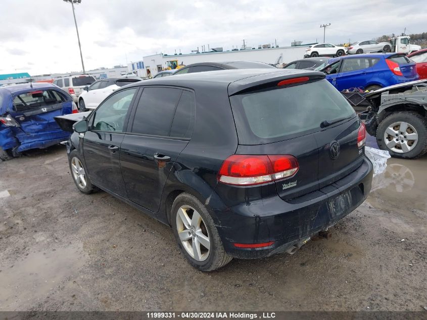 2013 Volkswagen Golf VIN: WVWCA7AJ9DW108257 Lot: 11999331