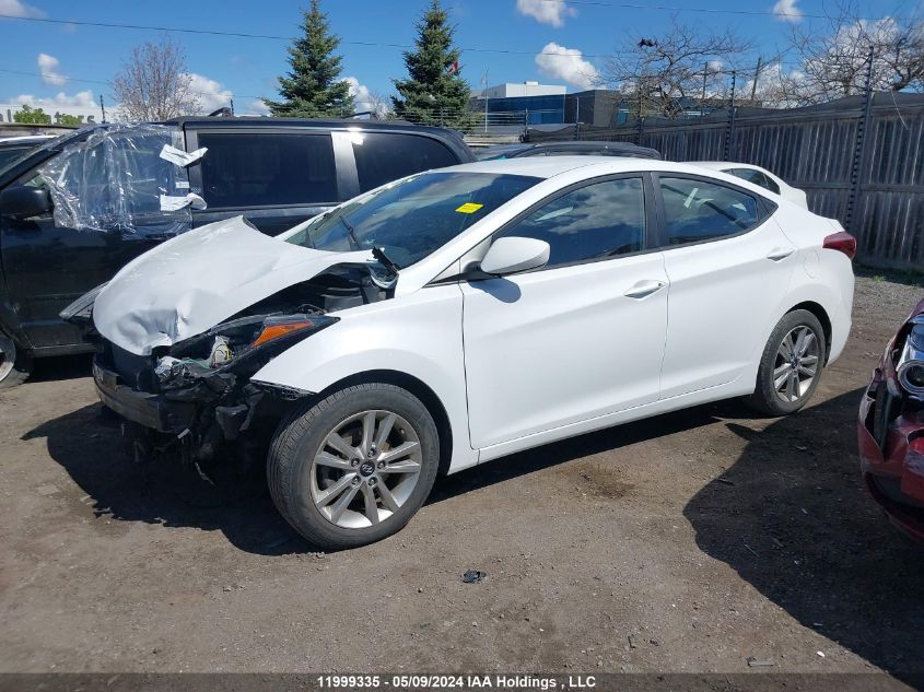 2016 Hyundai Elantra Gl VIN: 5NPDH4AEXGH690641 Lot: 11999335