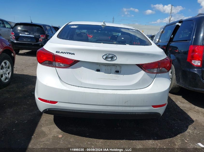 2016 Hyundai Elantra Gl VIN: 5NPDH4AEXGH690641 Lot: 11999335