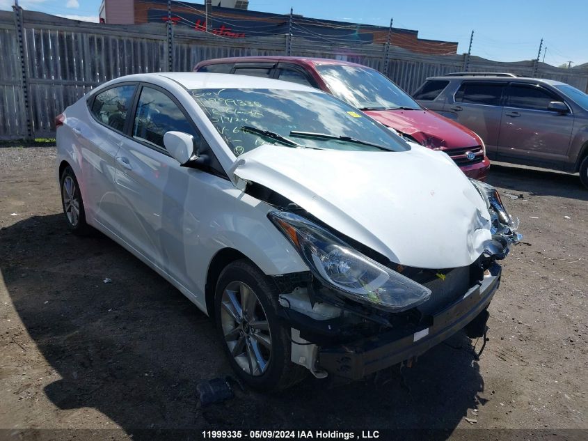 2016 Hyundai Elantra Gl VIN: 5NPDH4AEXGH690641 Lot: 11999335