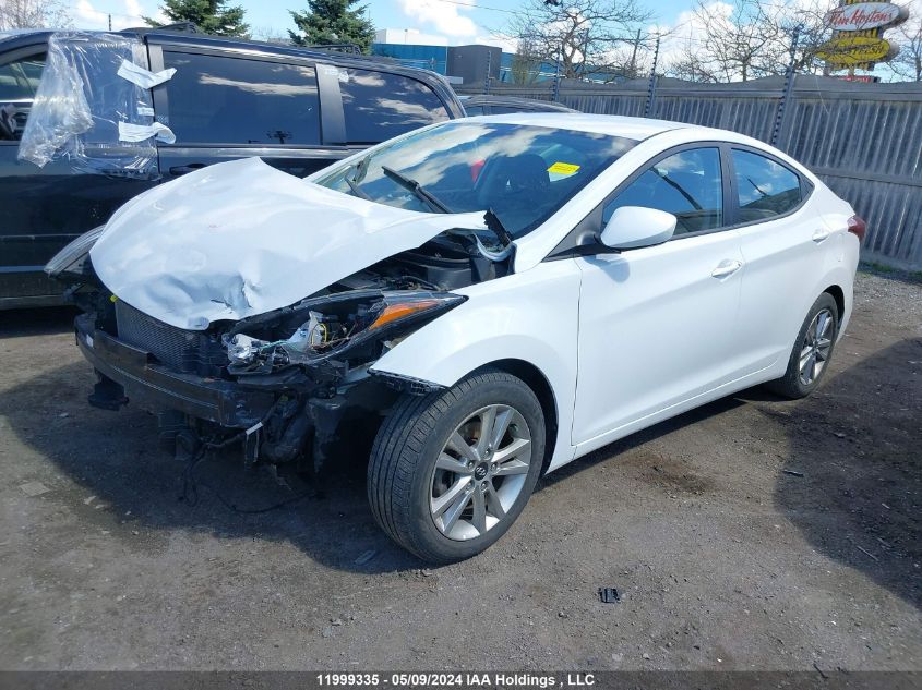 2016 Hyundai Elantra Gl VIN: 5NPDH4AEXGH690641 Lot: 11999335