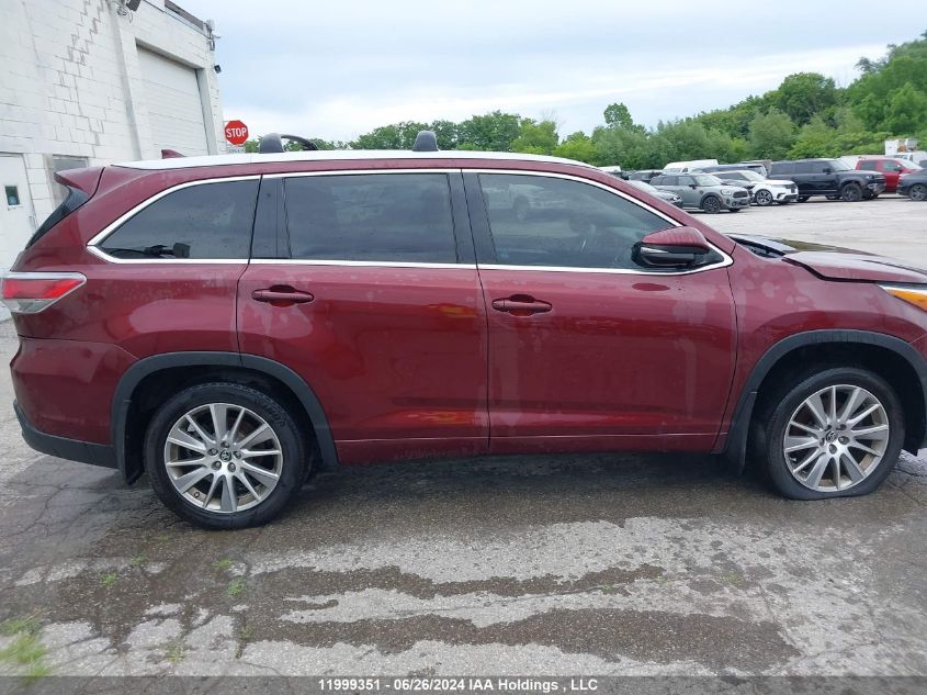 2016 Toyota Highlander Xle VIN: 5TDJKRFH6GS262189 Lot: 11999351