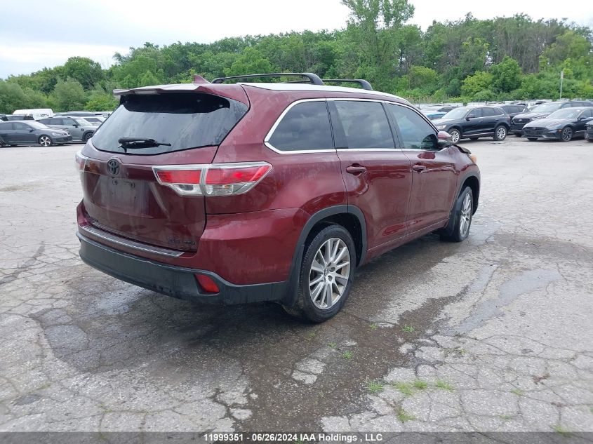 2016 Toyota Highlander Xle VIN: 5TDJKRFH6GS262189 Lot: 11999351