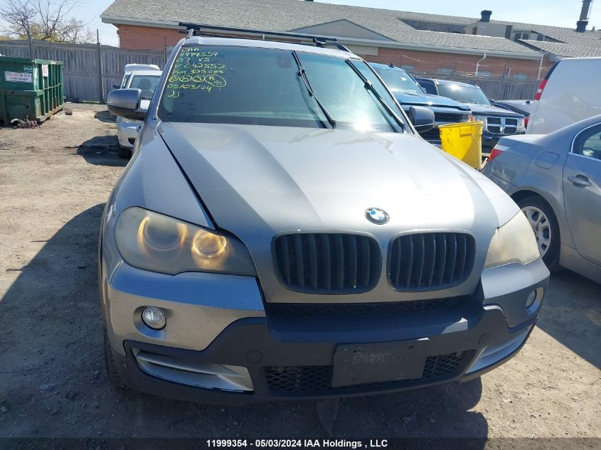 2007 BMW X5 VIN: 5UXFE83507LZ42557 Lot: 11999354