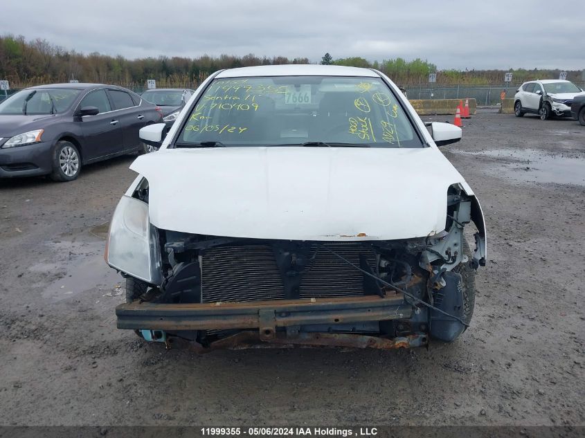 2011 Nissan Sentra VIN: 3N1AB6AP2BL710409 Lot: 11999355