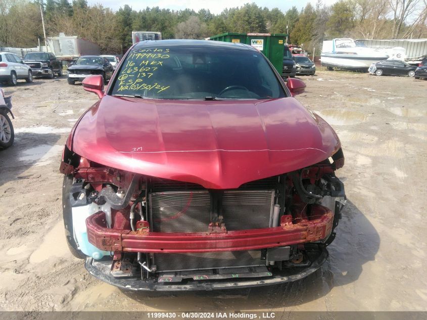 2016 Lincoln Mkx Reserve VIN: 2LMTJ8LRXGBL63627 Lot: 11999430