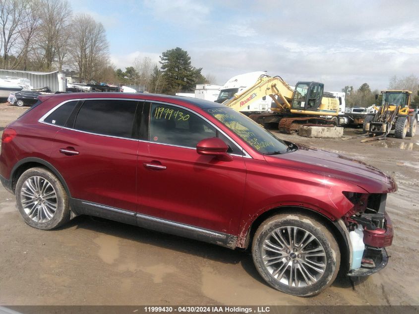 2016 Lincoln Mkx Reserve VIN: 2LMTJ8LRXGBL63627 Lot: 11999430