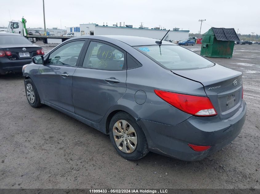 2016 Hyundai Accent Se VIN: KMHCT4AEXGU034855 Lot: 11999433