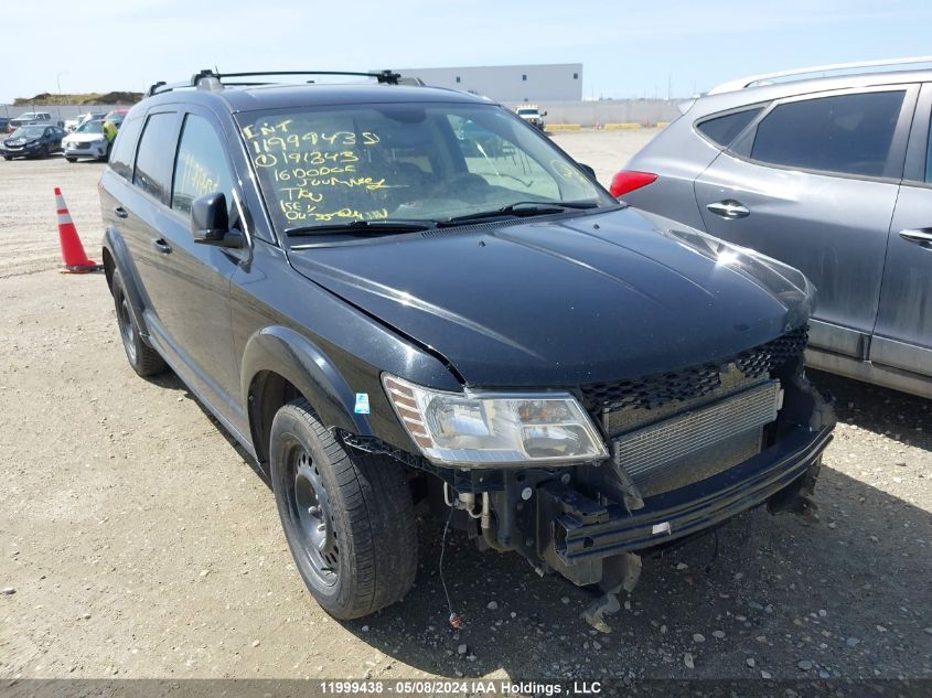 2016 Dodge Journey Sxt/Limited VIN: 3C4PDCCG3GT191343 Lot: 11999438