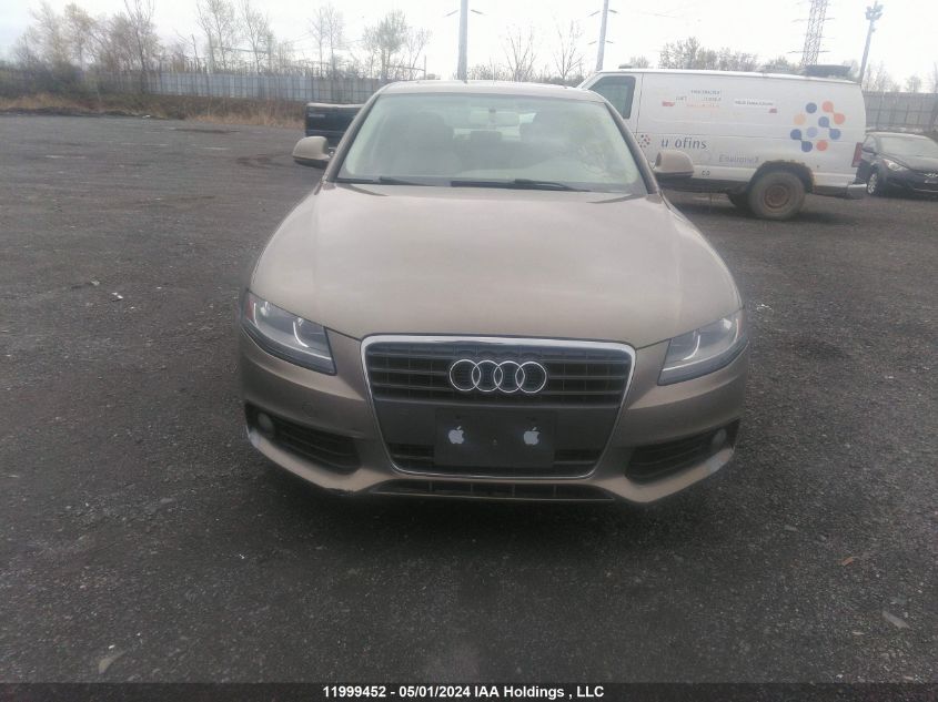 2009 Audi A4 VIN: WAUJF68K59N044407 Lot: 11999452