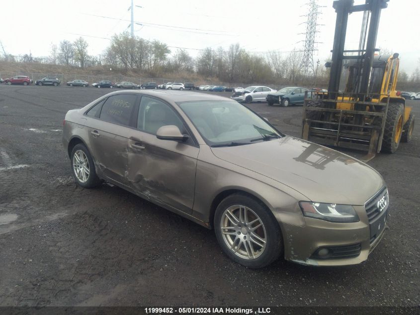 2009 Audi A4 VIN: WAUJF68K59N044407 Lot: 11999452