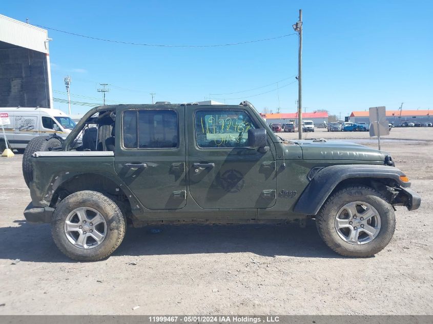 2022 Jeep Wrangler Unlimited Sport S VIN: 1C4HJXDG6NW218531 Lot: 11999467