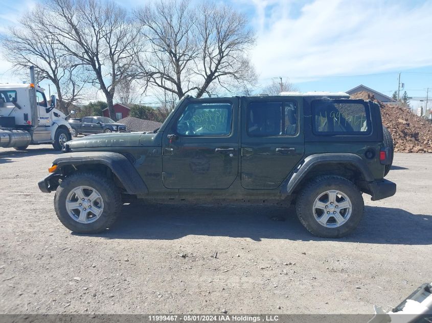 2022 Jeep Wrangler Unlimited Sport S VIN: 1C4HJXDG6NW218531 Lot: 11999467