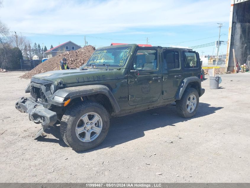 2022 Jeep Wrangler Unlimited Sport S VIN: 1C4HJXDG6NW218531 Lot: 11999467