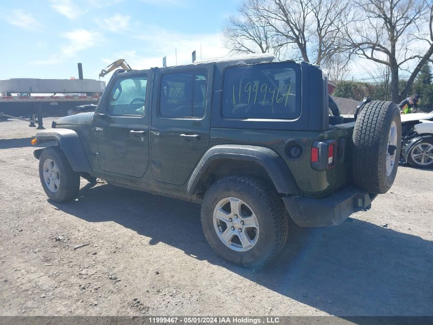 2022 Jeep Wrangler Unlimited Sport S VIN: 1C4HJXDG6NW218531 Lot: 11999467