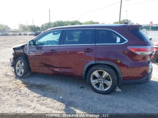 2016 Toyota Highlander Limited/Ltd Platinum VIN: 5TDDKRFH0GS263111 Lot: 11999469