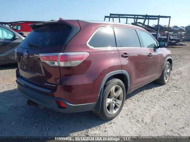 2016 Toyota Highlander Limited/Ltd Platinum VIN: 5TDDKRFH0GS263111 Lot: 11999469